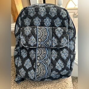 Vera Bradley Blue and White Patterned Backpack